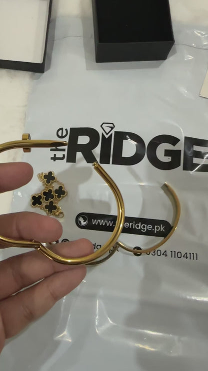 Cartier, Nail & Clover Bangle Set [Set of 3]